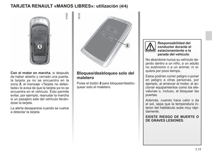 2018-2019 Renault Scénic/Grand Scénic Owner's Manual | Spanish