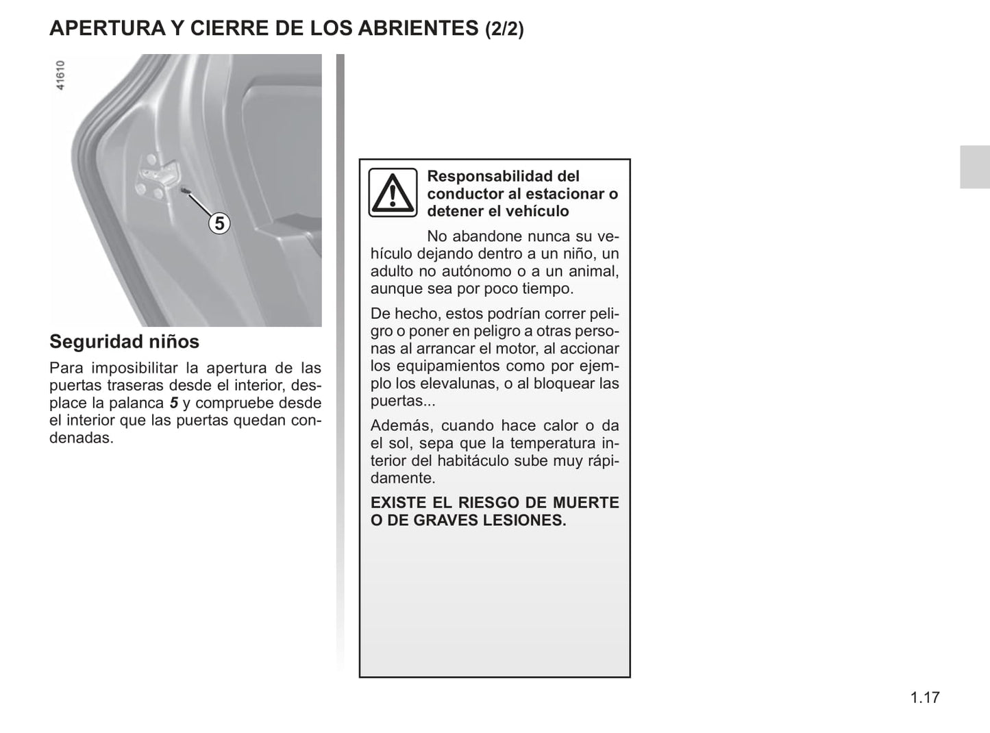 2018-2019 Renault Scénic/Grand Scénic Owner's Manual | Spanish