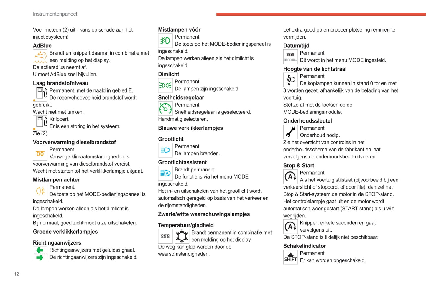 2021-2024 Citroën Jumper/Relay/ë-Jumper/ë-Relay Owner's Manual | Dutch