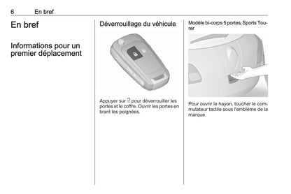 2015 Opel Astra Manuel du propriétaire | Français