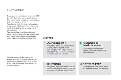 2011-2013 Peugeot 4008 Manuel du propriétaire | Français