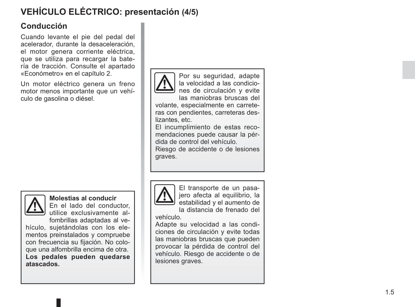 2018-2019 Renault Twizy Owner's Manual | Spanish