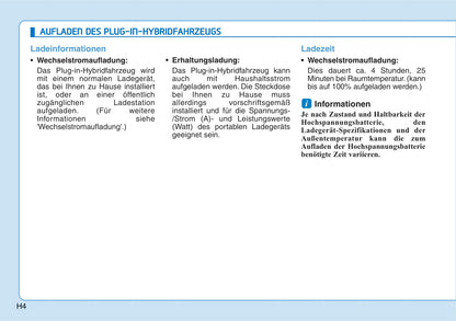 2019-2020 Hyundai Ioniq Hybrid Owner's Manual | German