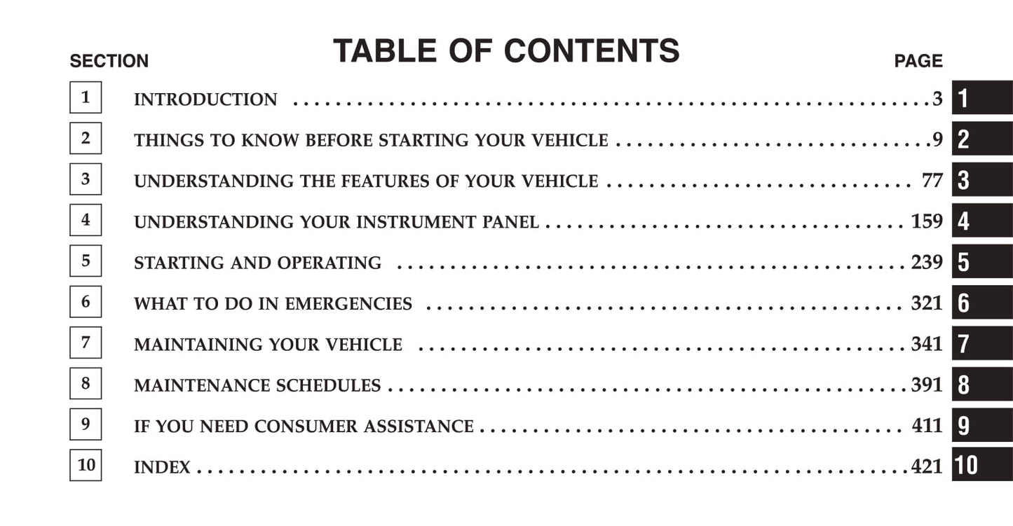 2010 Dodge Challenger SRT Owner's Manual | English