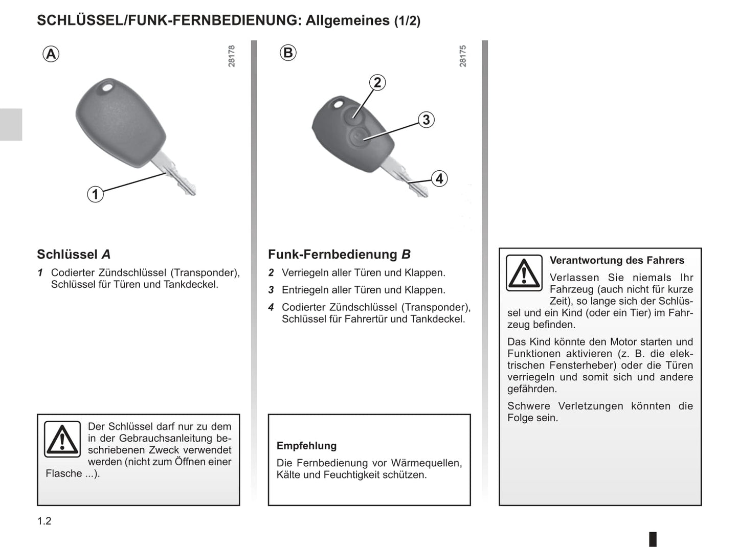 2013-2020 Dacia Dokker Bedienungsanleitung | Deutsch