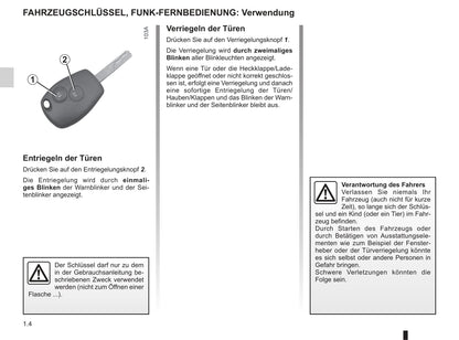 2013-2020 Dacia Dokker Bedienungsanleitung | Deutsch