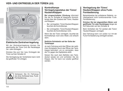 2013-2020 Dacia Dokker Bedienungsanleitung | Deutsch