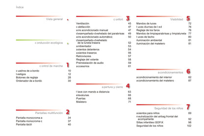 2015-2016 Citroën C3 Owner's Manual | Spanish