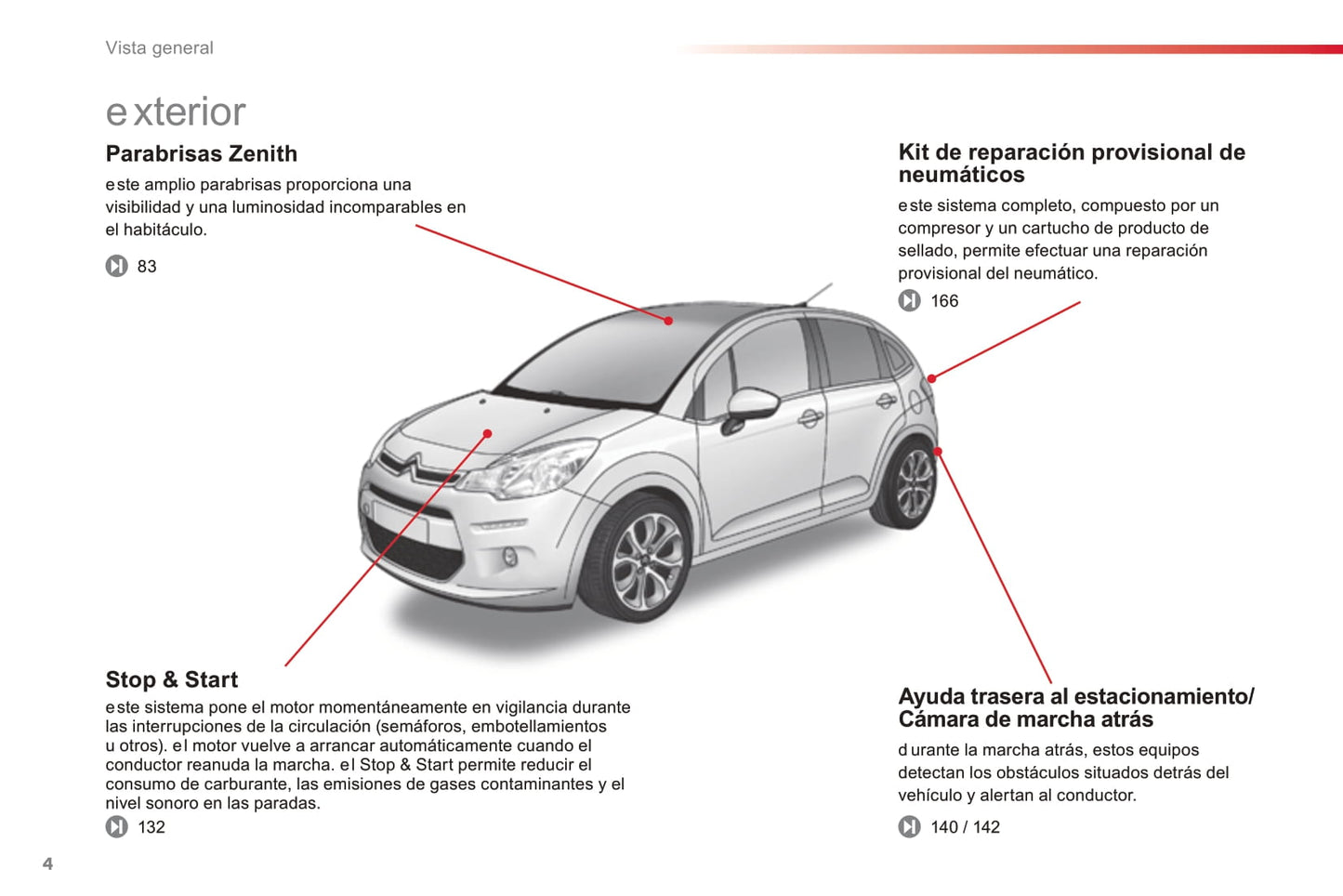 2015-2016 Citroën C3 Owner's Manual | Spanish