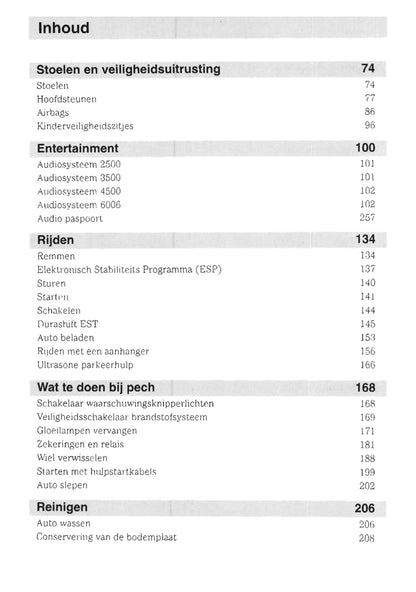 2002-2005 Ford Fusion Gebruikershandleiding | Nederlands