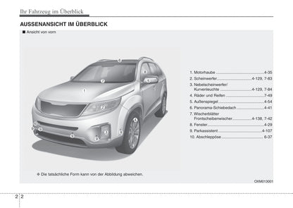 2014-2015 Kia Sorento Gebruikershandleiding | Duits