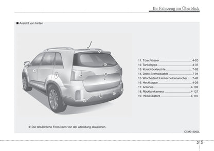 2014-2015 Kia Sorento Gebruikershandleiding | Duits