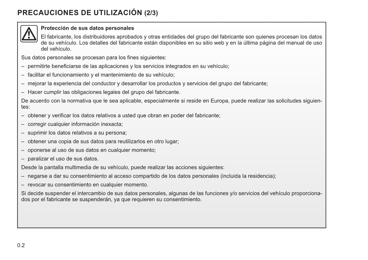 Renault Easy Connect - Sistemas Multimedia Instrucciones 2021 - 2023