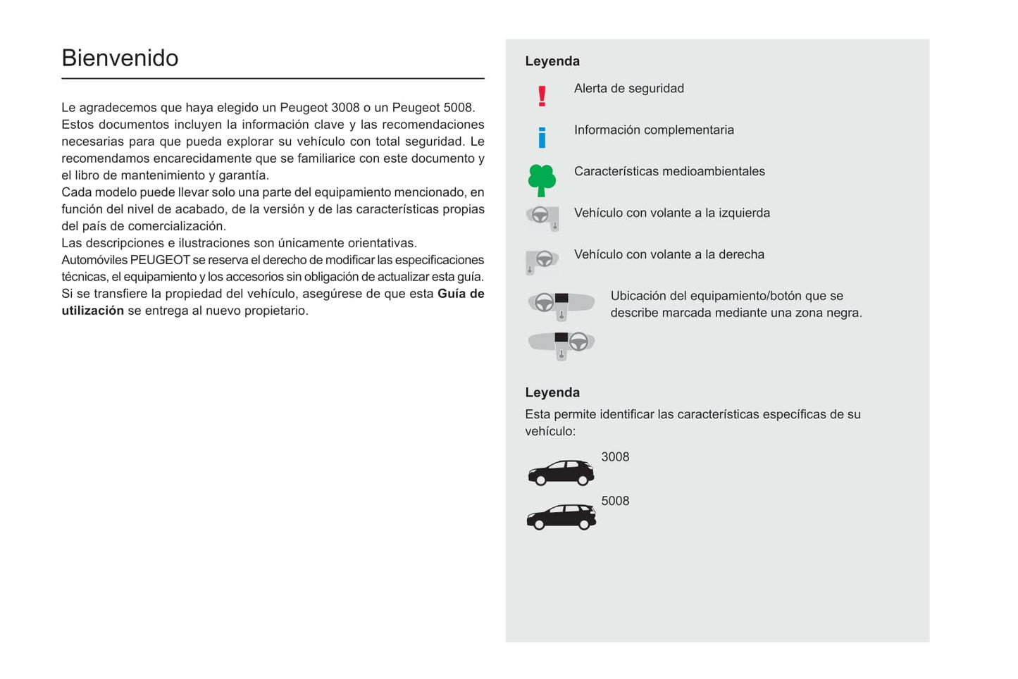 2019-2020 Peugeot 3008/5008 Gebruikershandleiding | Spaans