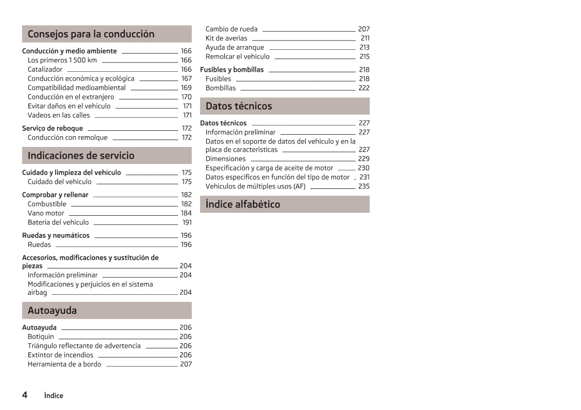 2012-2013 Skoda Superb Owner's Manual | Spanish