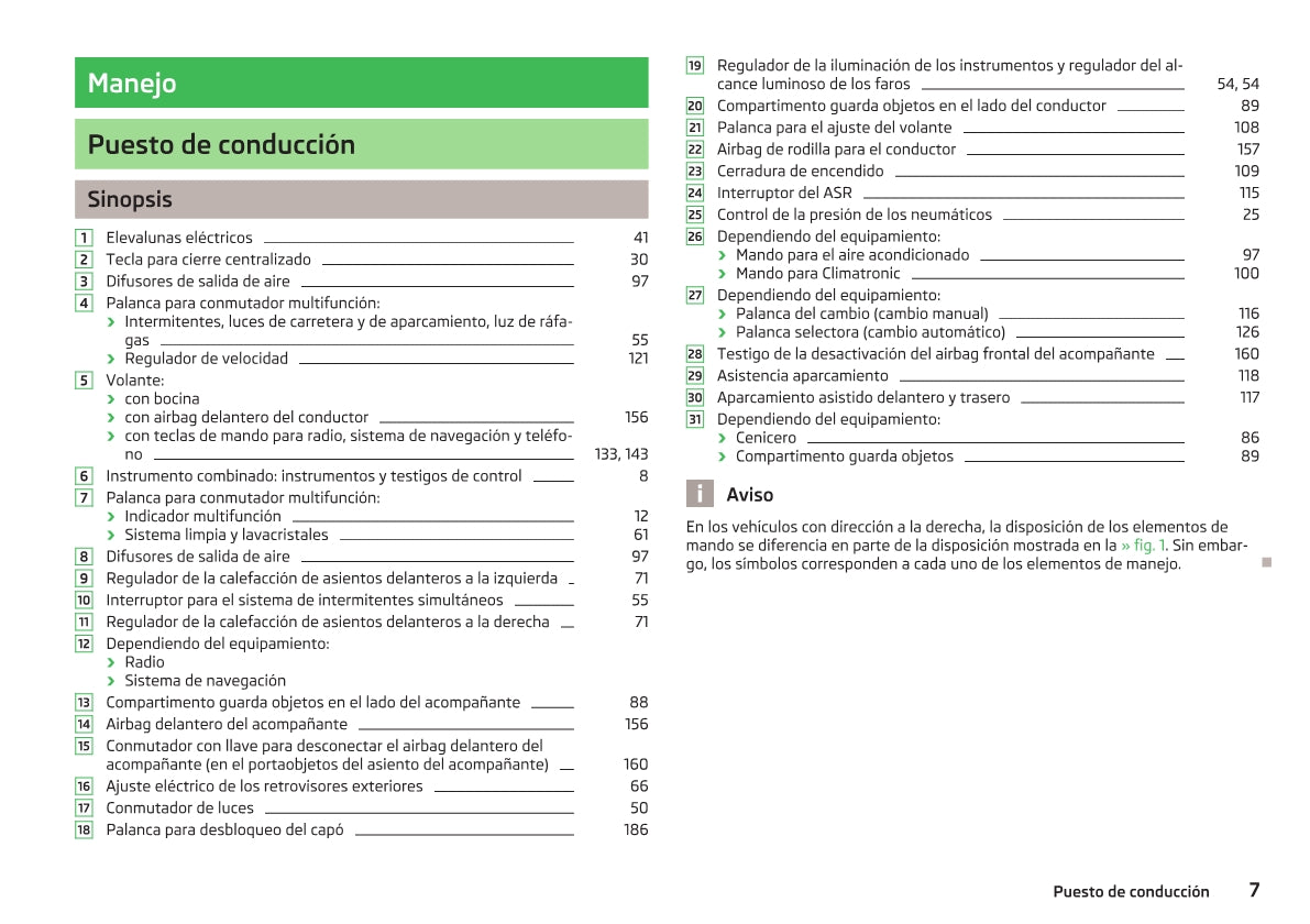 2012-2013 Skoda Superb Owner's Manual | Spanish