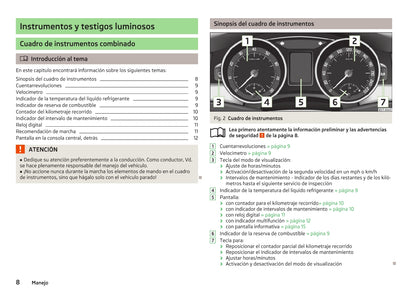 2012-2013 Skoda Superb Owner's Manual | Spanish