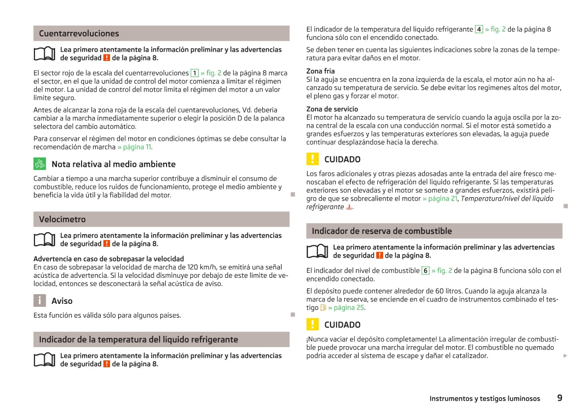 2012-2013 Skoda Superb Owner's Manual | Spanish