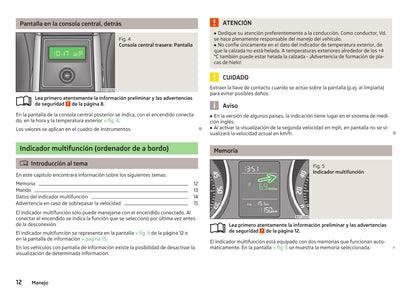 2012-2013 Skoda Superb Owner's Manual | Spanish