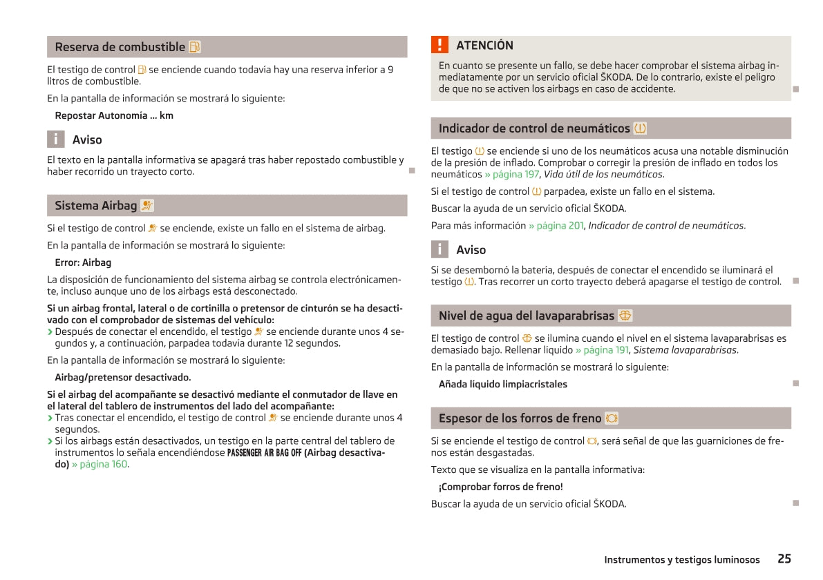 2012-2013 Skoda Superb Owner's Manual | Spanish