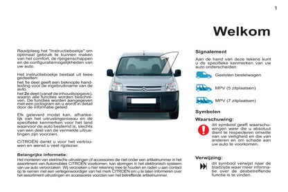 2011-2012 Citroën Berlingo First Gebruikershandleiding | Nederlands