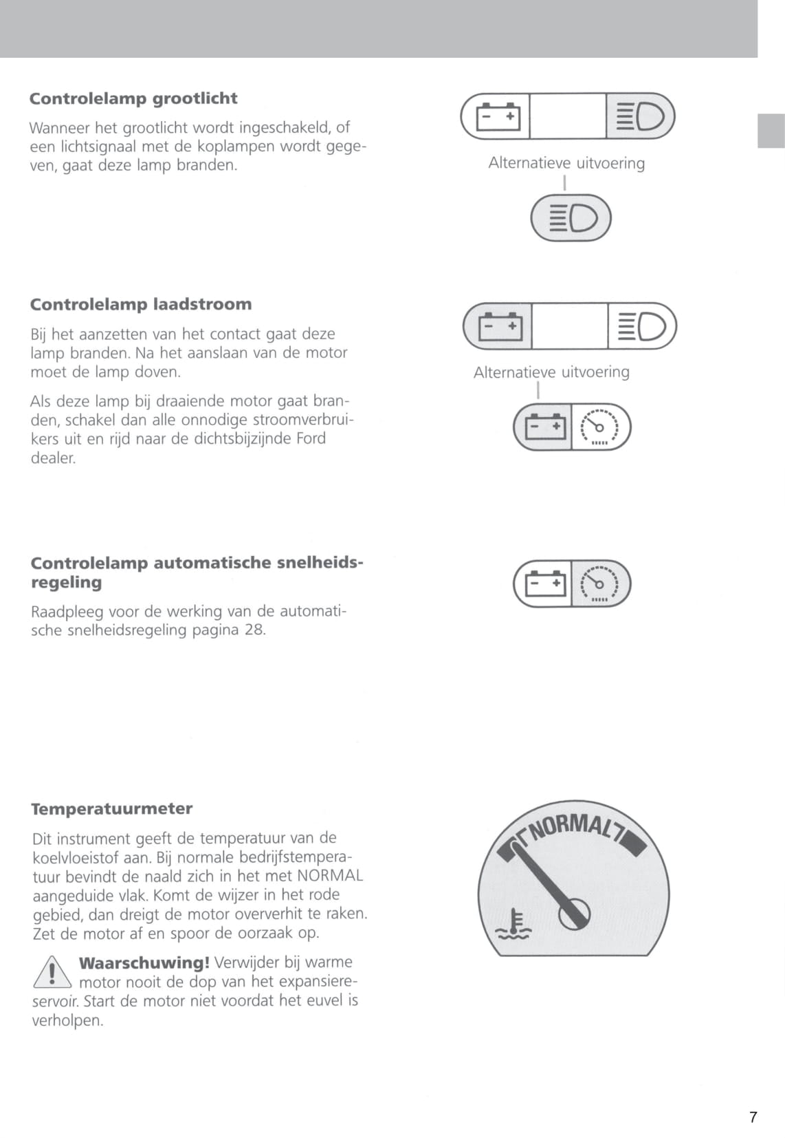 1996-1999 Ford Mondeo Bedienungsanleitung | Niederländisch