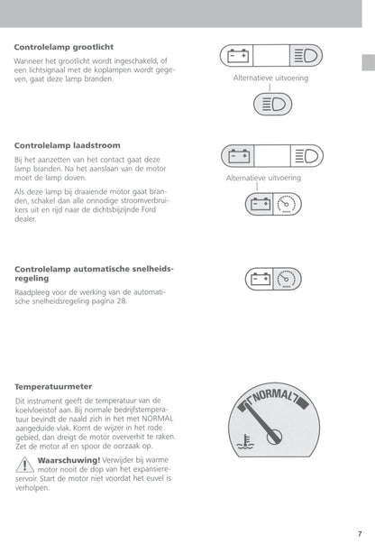 1996-1999 Ford Mondeo Bedienungsanleitung | Niederländisch