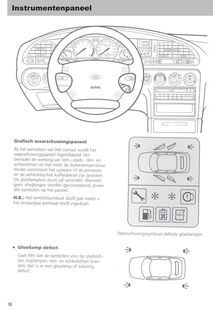 1996-1999 Ford Mondeo Bedienungsanleitung | Niederländisch