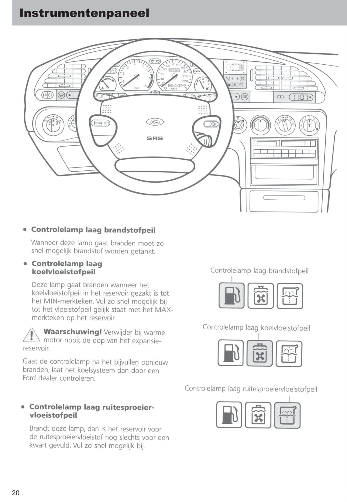 1996-1999 Ford Mondeo Bedienungsanleitung | Niederländisch