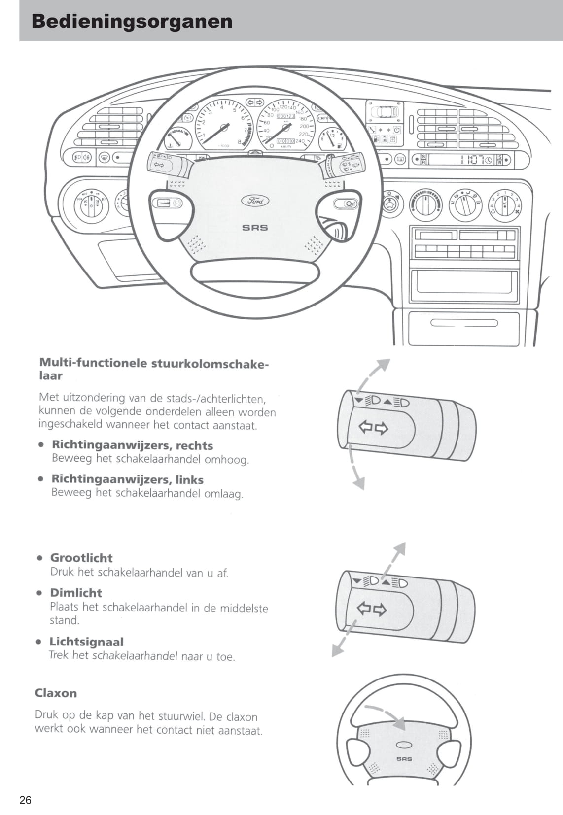 1996-1999 Ford Mondeo Bedienungsanleitung | Niederländisch