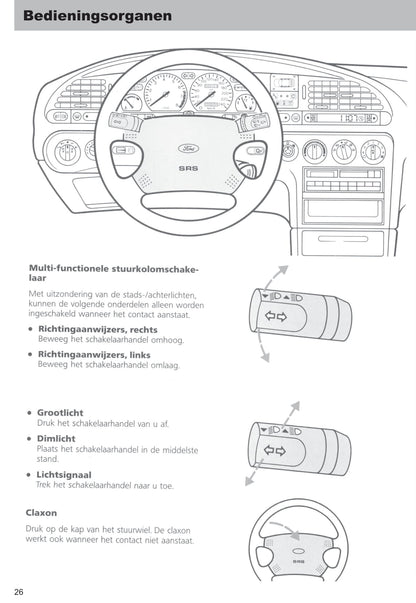 1996-1999 Ford Mondeo Bedienungsanleitung | Niederländisch