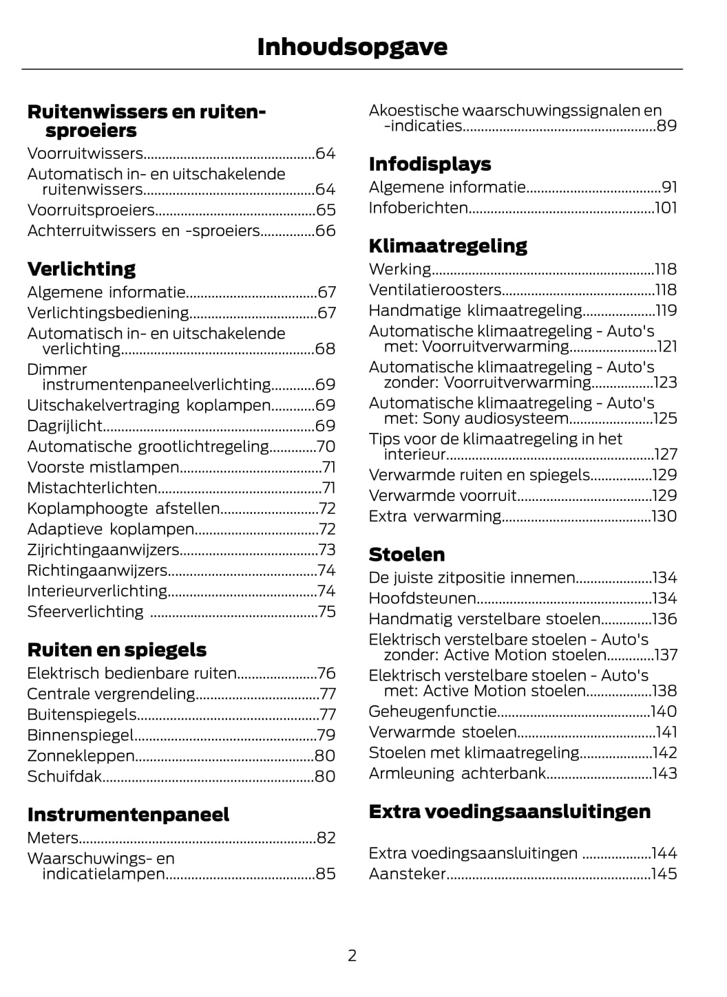 2014-2015 Ford Mondeo Gebruikershandleiding | Nederlands