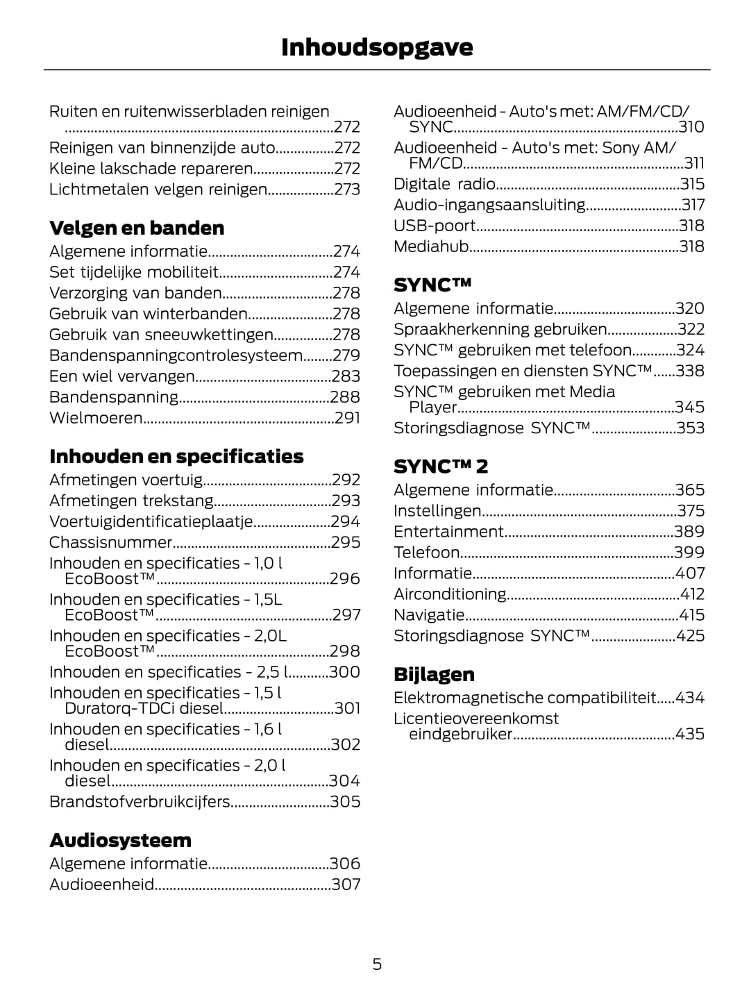 2014-2015 Ford Mondeo Gebruikershandleiding | Nederlands