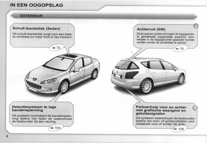 2008-2009 Peugeot 407/407 SW Manuel du propriétaire | Néerlandais