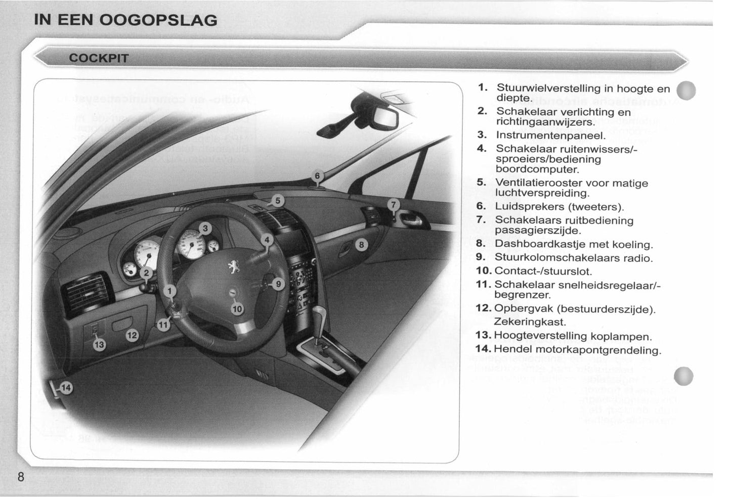 2008-2009 Peugeot 407/407 SW Manuel du propriétaire | Néerlandais