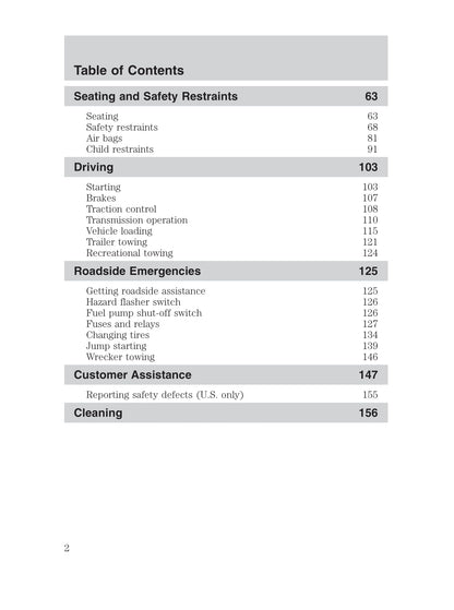 2004-2008 Ford Focus Owner's Manual | English