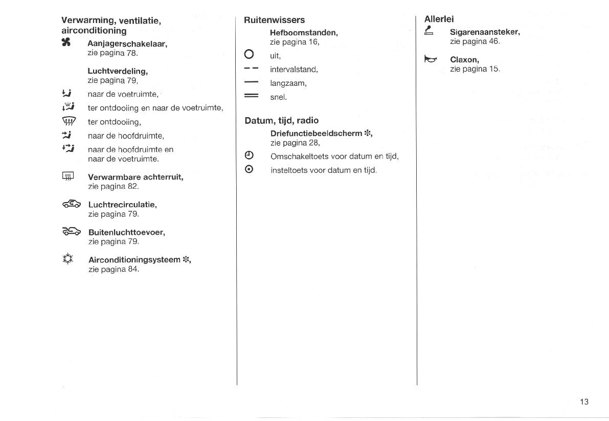 2003-2007 Opel Agila Owner's Manual | Dutch