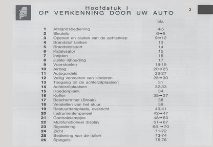 2000-2002 Citroën Xsara Bedienungsanleitung | Niederländisch