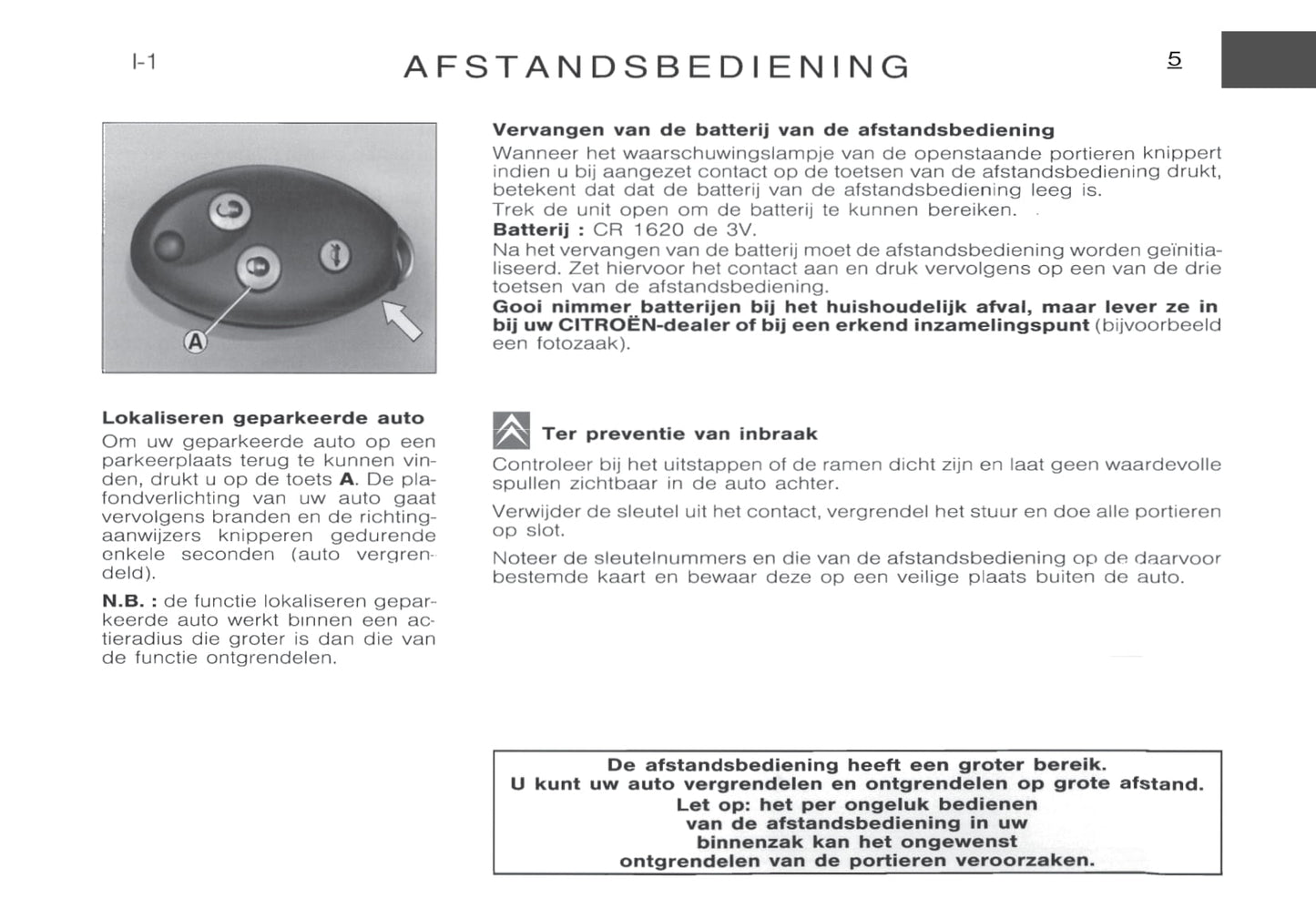 2000-2002 Citroën Xsara Bedienungsanleitung | Niederländisch