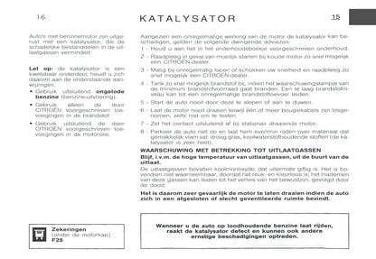 2000-2002 Citroën Xsara Bedienungsanleitung | Niederländisch