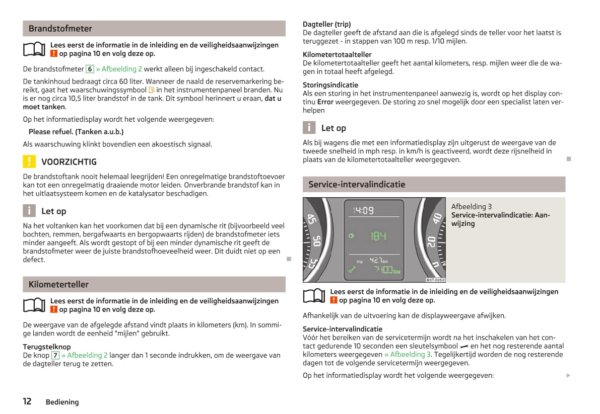 2012-2013 Skoda Superb Owner's Manual | Dutch