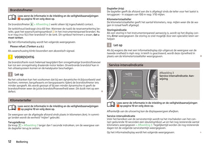 2012-2013 Skoda Superb Owner's Manual | Dutch