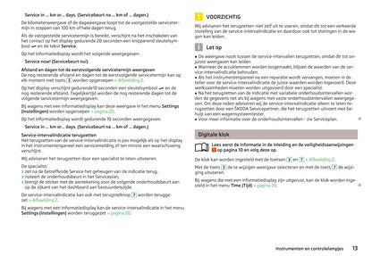 2012-2013 Skoda Superb Owner's Manual | Dutch