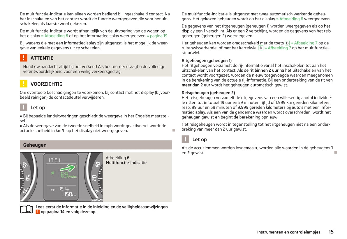 2012-2013 Skoda Superb Owner's Manual | Dutch