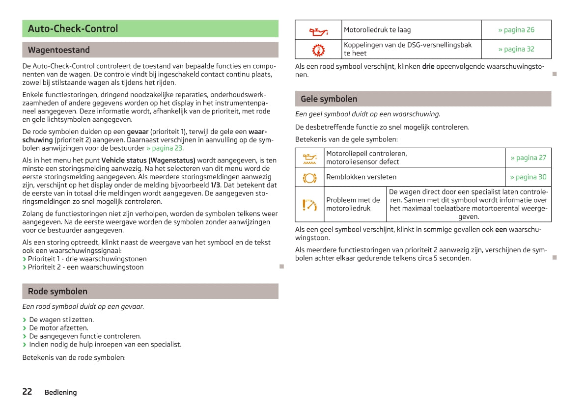 2012-2013 Skoda Superb Owner's Manual | Dutch