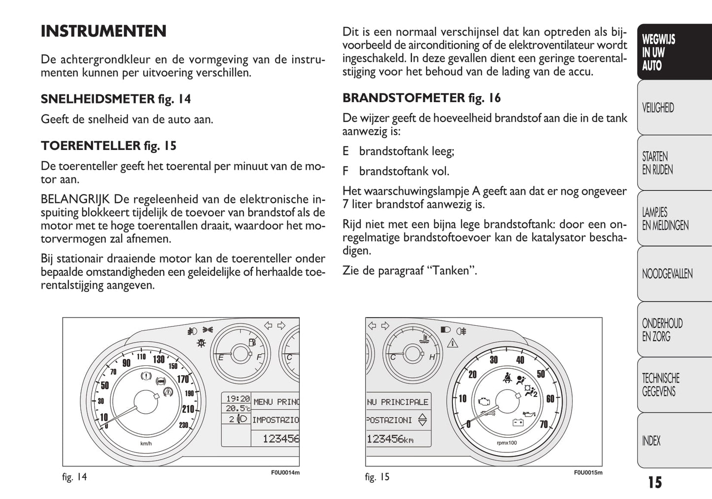 2009-2012 Fiat Punto Manuel du propriétaire | Néerlandais