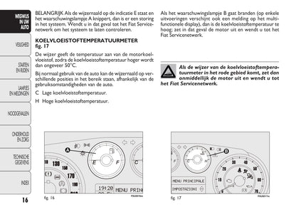 2009-2012 Fiat Punto Manuel du propriétaire | Néerlandais