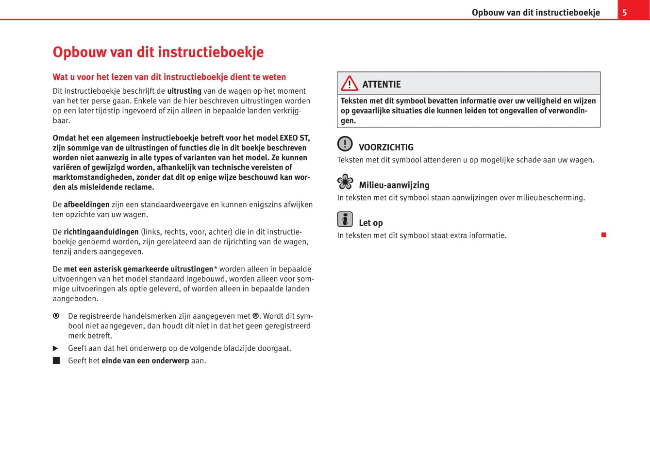 2009-2012 Seat Exeo Bedienungsanleitung | Niederländisch