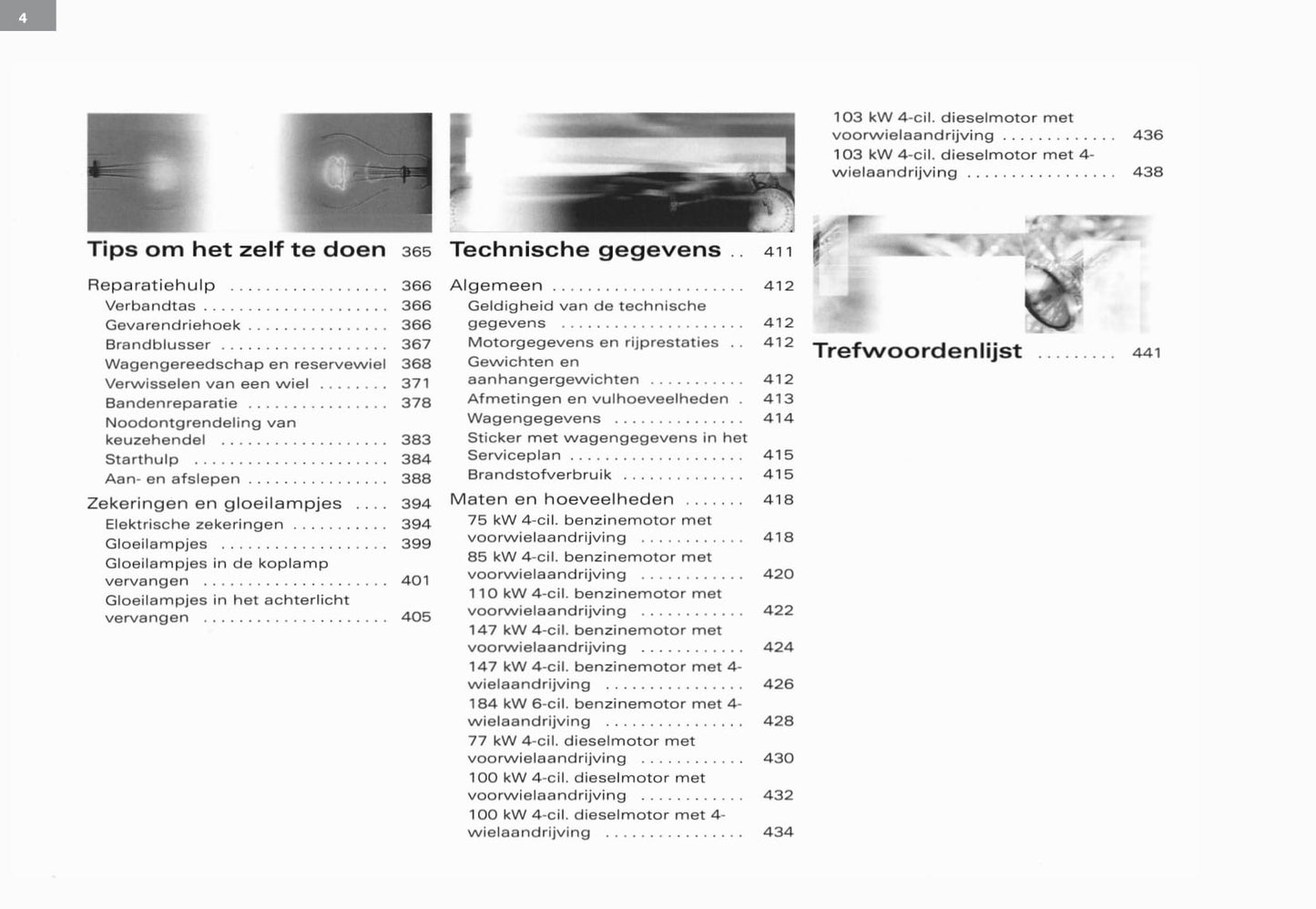 2003-2008 Audi A3 Gebruikershandleiding | Nederlands