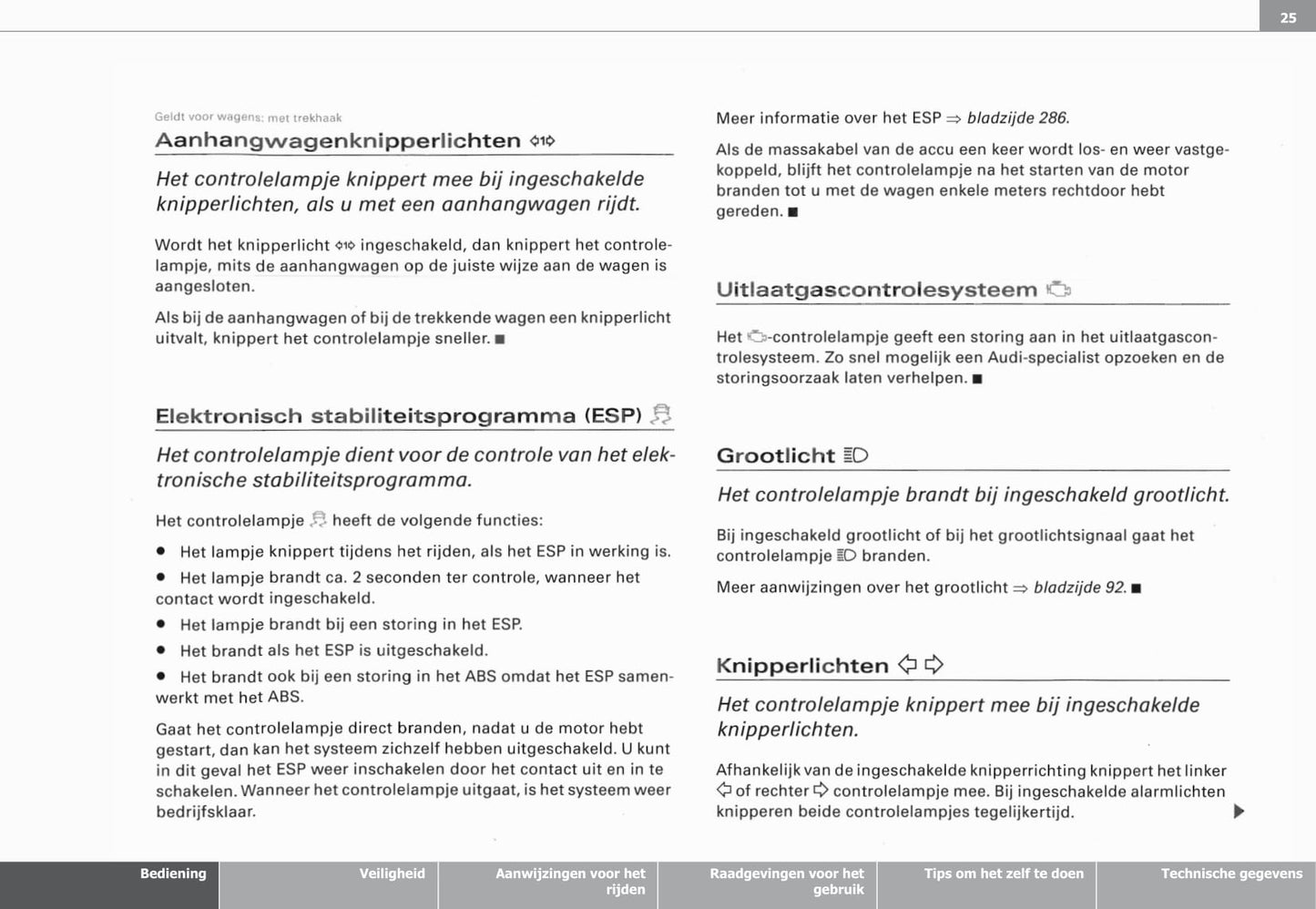 2003-2008 Audi A3 Gebruikershandleiding | Nederlands